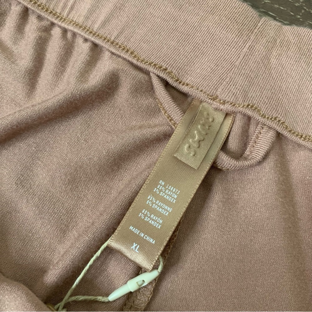 Skims Womens lounge pajama drawstring pants In sienna brown XL - Picture 6 of 9